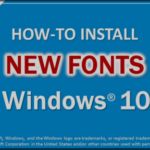 How to find out the fonts windows 10 is using